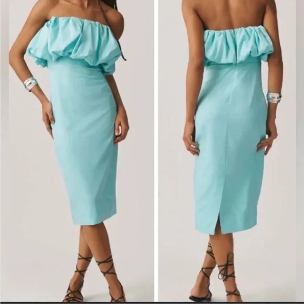 Anthropologie Let Me Be Slim Bubble Dress in Aqua
OO2